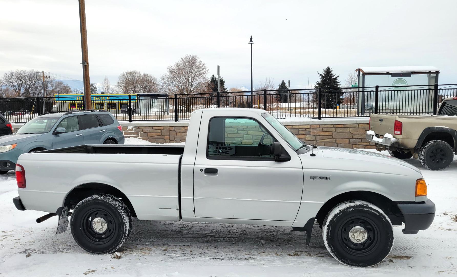 2003 Silver /Black Ford Ranger XL (1FTYR10D63P) with an 2.3L I4 engine, 5 Speed Manual transmission, located at 450 N Russell, Missoula, MT, 59801, (406) 543-6600, 46.874496, -114.017433 - One Owner. Great running 2WD Truck. 5 Speed manual Transmission. Air Conditioning. Bed Liner. This vehicle is 20 years old and is not eligible for lending through our finance companies. - Photo#4